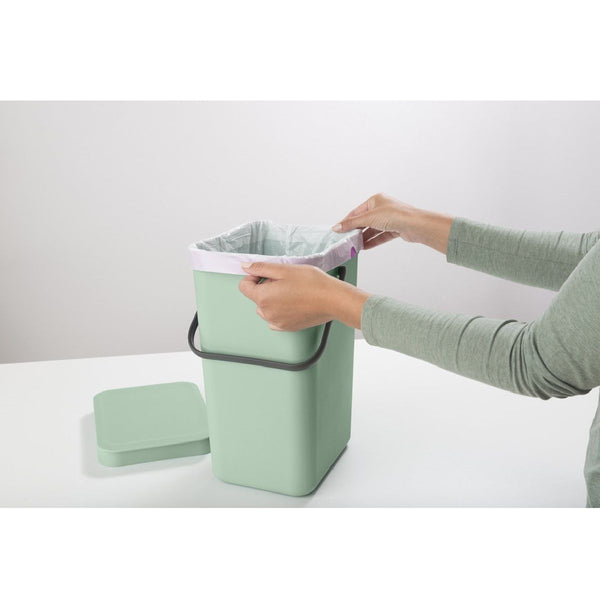Afvalemmer Sort & Go 12 ltr, Jade Green