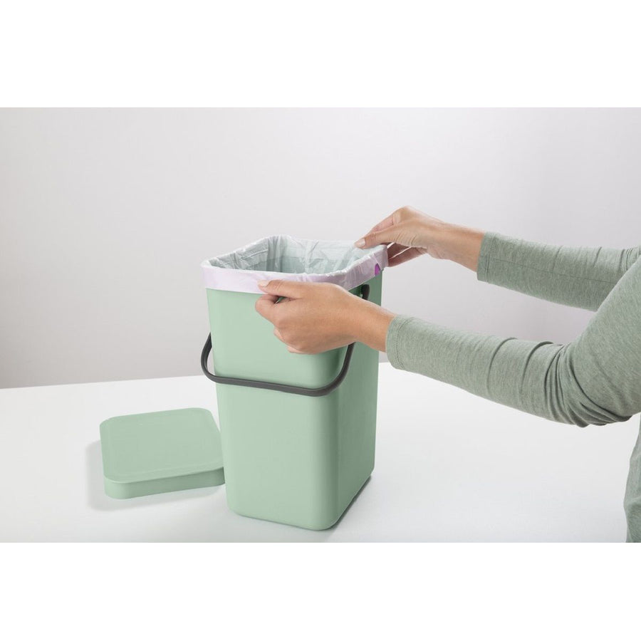 Afvalemmer Sort & Go 12 ltr, Jade Green