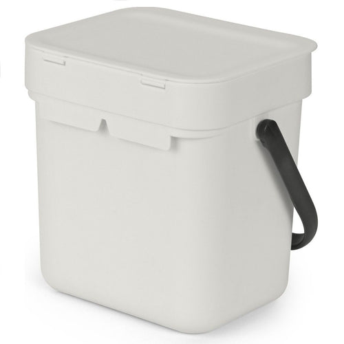 Afvalemmer Sort & Go 3 ltr, Light Grey