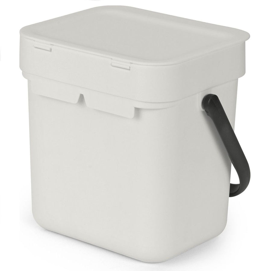 Afvalemmer Sort & Go 3 ltr, Light Grey