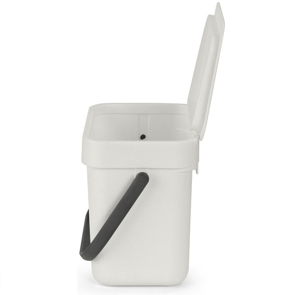 Afvalemmer Sort & Go 3 ltr, Light Grey