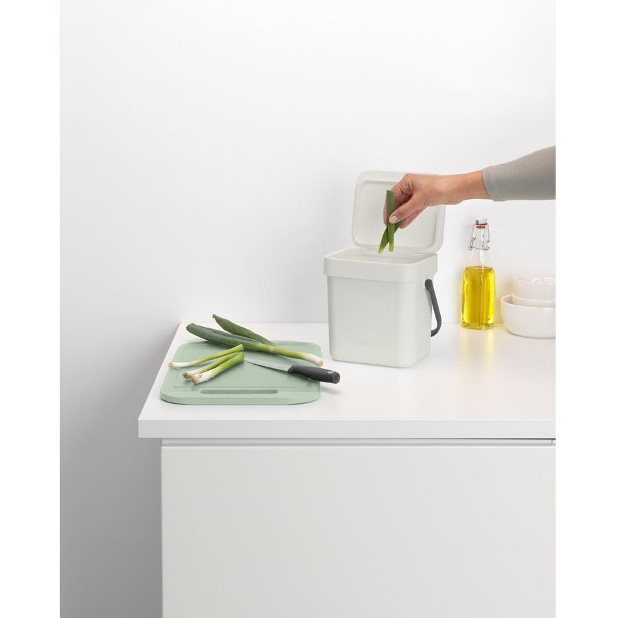 Afvalemmer Sort & Go 3 ltr, Light Grey