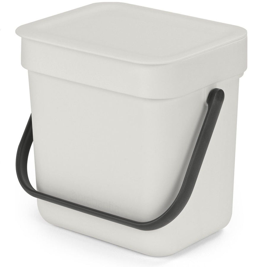 Afvalemmer Sort & Go 3 ltr, Light Grey