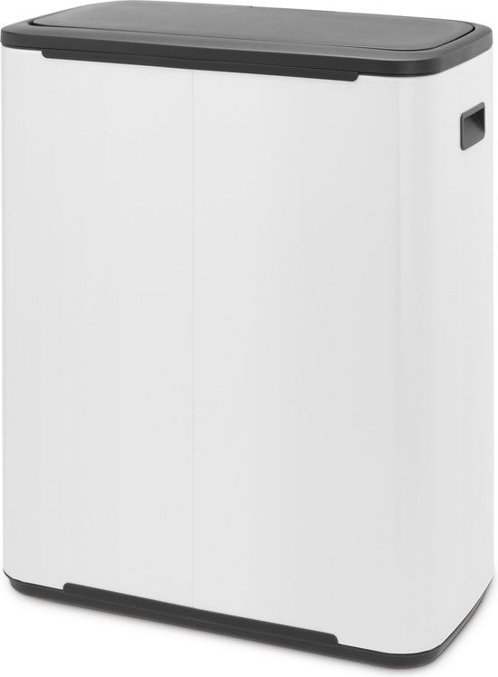Bo Touch Bin 2x30 ltr, White