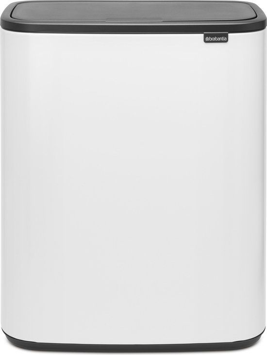 Bo Touch Bin 2x30 ltr, White