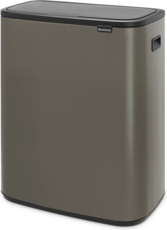 Bo Touch Bin 2x30 ltr, Platinum Platinum