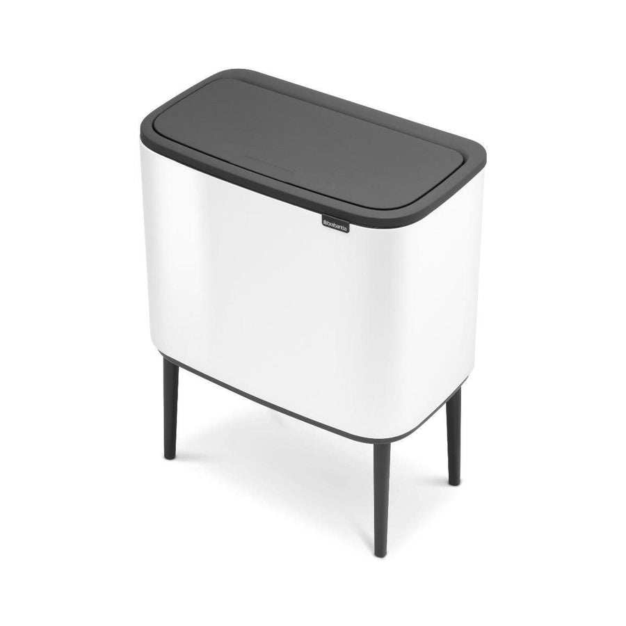 Bo Touch Bin 11+23 ltr, White