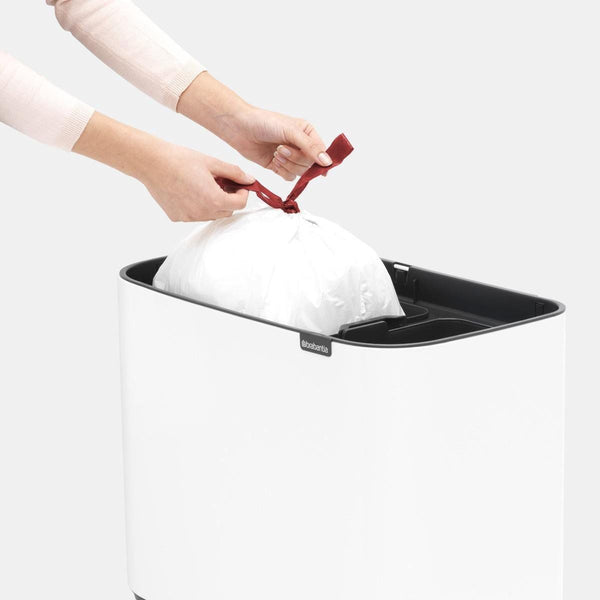 Bo Touch Bin 11+23 ltr, White