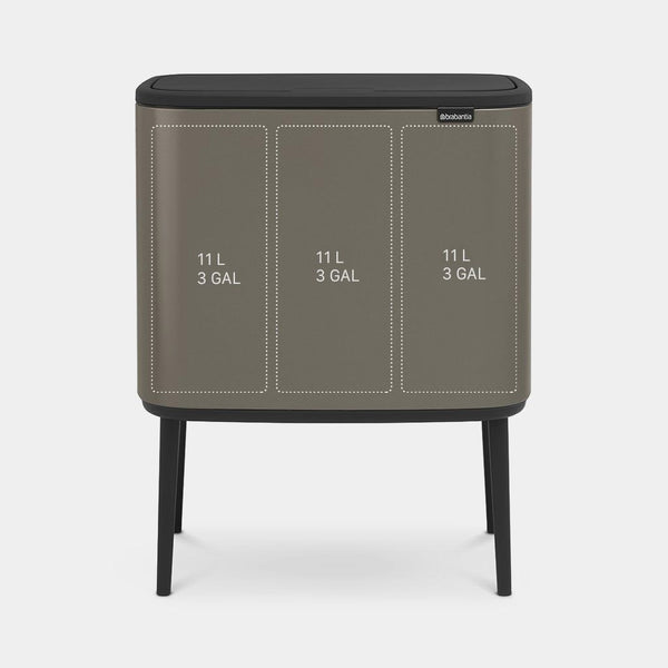 Bo Touch Bin 3 x 11 liter platinum