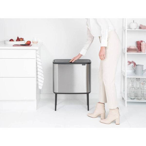 Bo Touch Bin 3 x 11 liter matt steel fingerprint proof