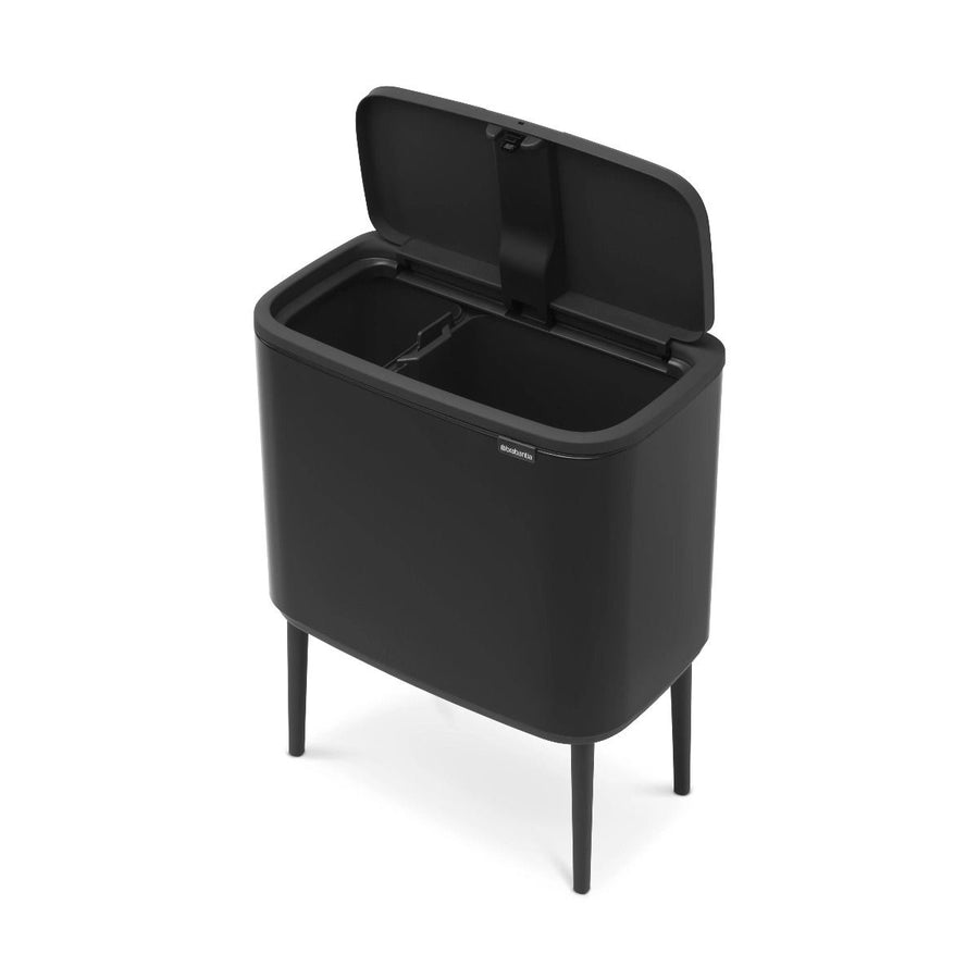 Bo Touch Bin 11+23 ltr, Matt Black
