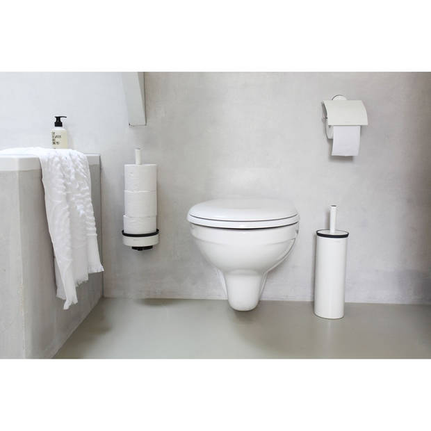 Toiletrolhouder met klep