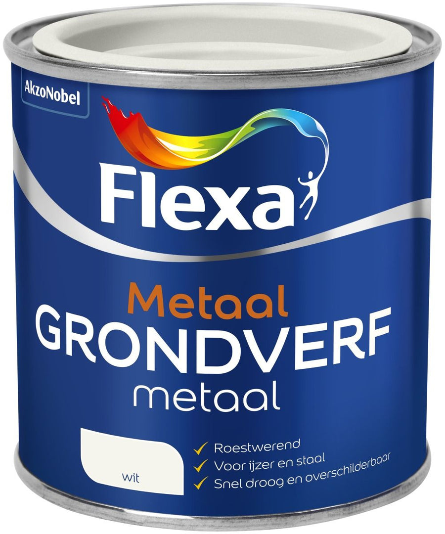Fl Grondverf Metaal 250mlwit