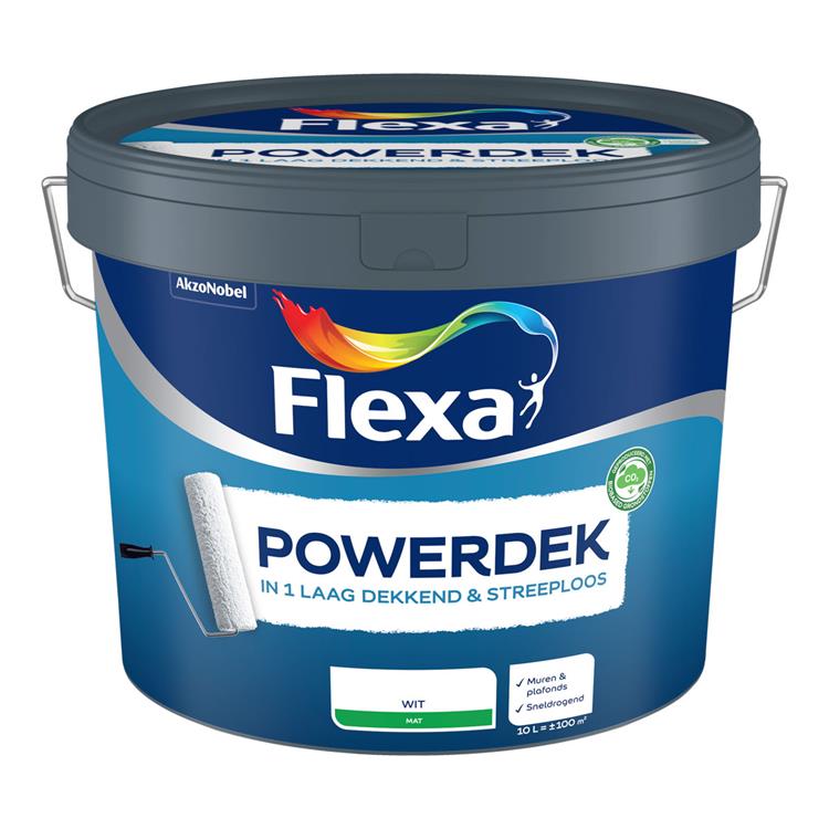 Fl Powerdek Muur&plaf Wit 10l