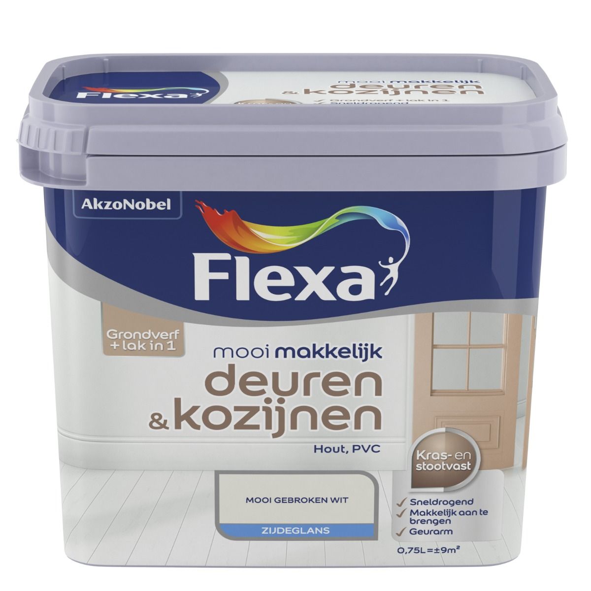 Fl Mm Deur&kozijn M Gebr Wit 750ml