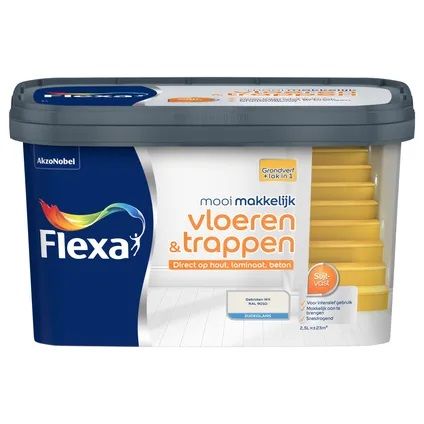 Fl Mm Vloer&trap M Gebr Wit 2,5l