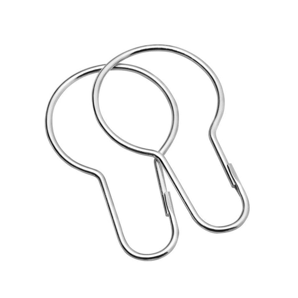 Hooks Douchegordijnringen (12 stuks) Aluminium