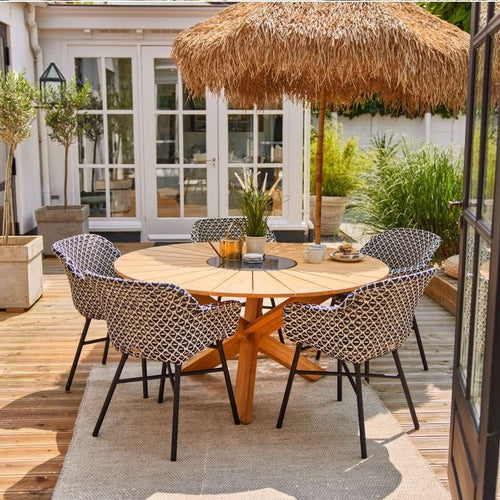 Delphine Dining Chair nouveaux rotin