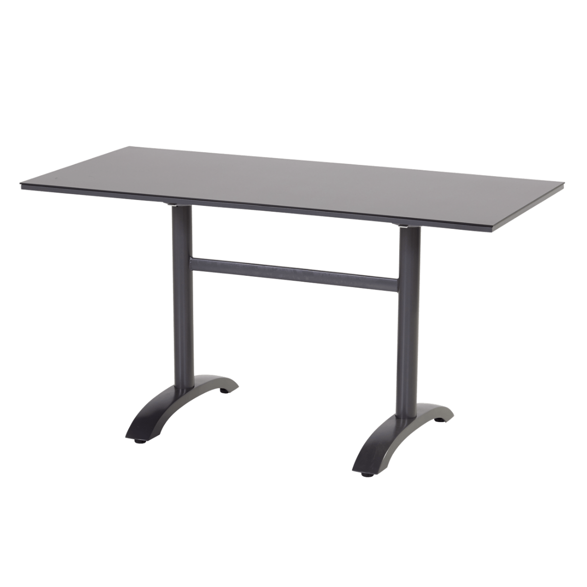 Sophie HPL Bistro Table 138x68cm with flip function antraciet