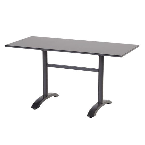 Sophie HPL Bistro Table 138x68cm with flip function antraciet