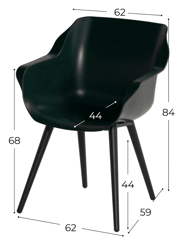 1 x Sophie Studio Armchair night green