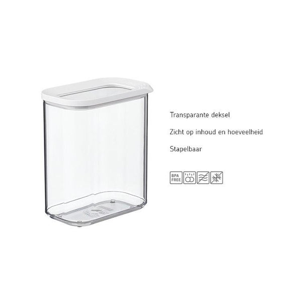 bewaardoos modula 2000 ml - wit