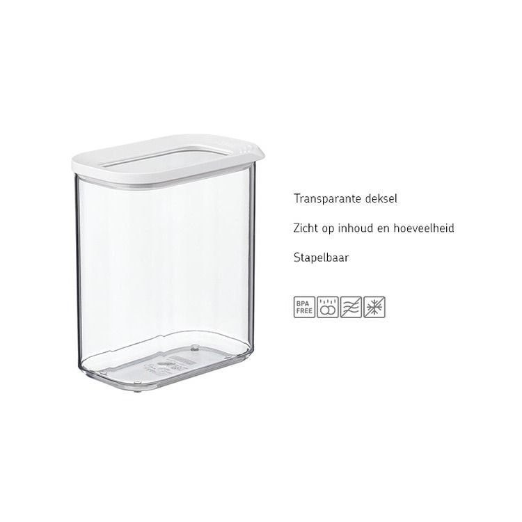 bewaardoos modula 2000 ml - wit