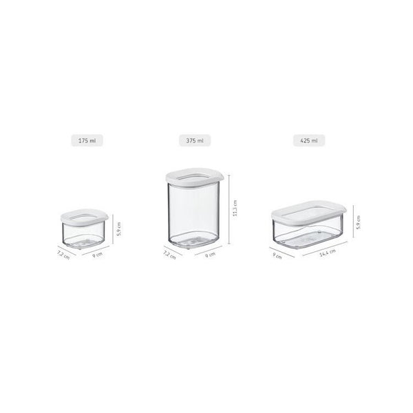 bewaardoos modula mini 375 ml - wit