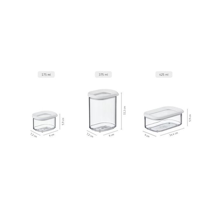 bewaardoos modula mini 375 ml - wit