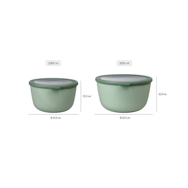 multikom cirqula rond 3000 ml - nordic white