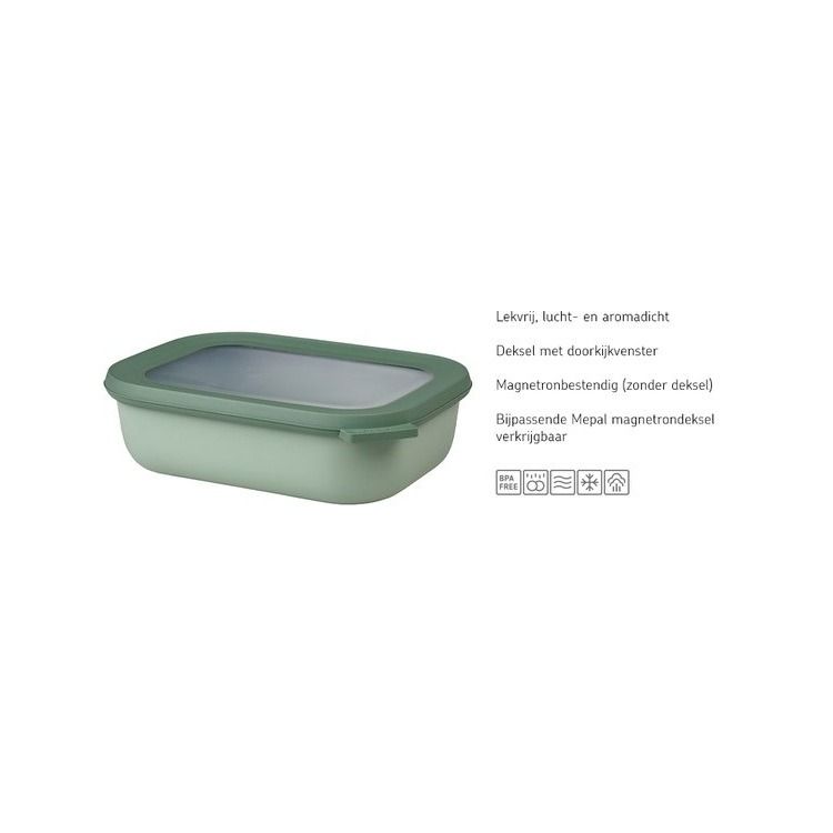 multikom cirqula rechthoekig 1500 ml - nordic sage