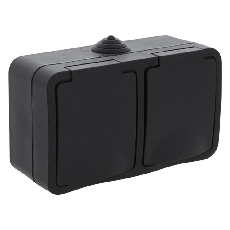 Ql swd opb contactdoos 2v ra ip54 zwart