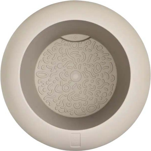 Bloempot Amber roll hoog beige