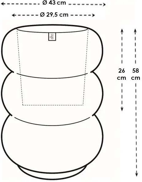 amber roll high 43cm
