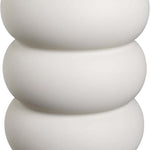 Bloempot Amber roll hoog wit