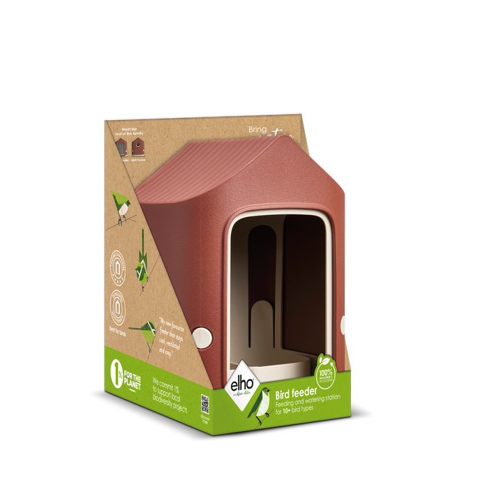 Cosy bird feeder rood