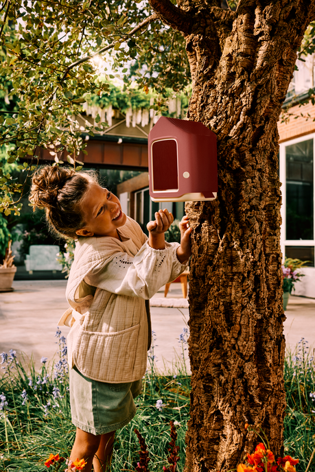 Cosy bird feeder rood