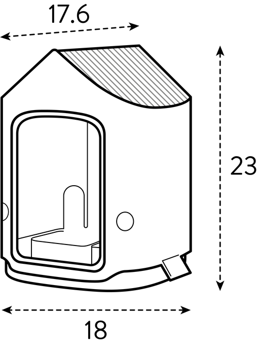 Cosy bird feeder rood