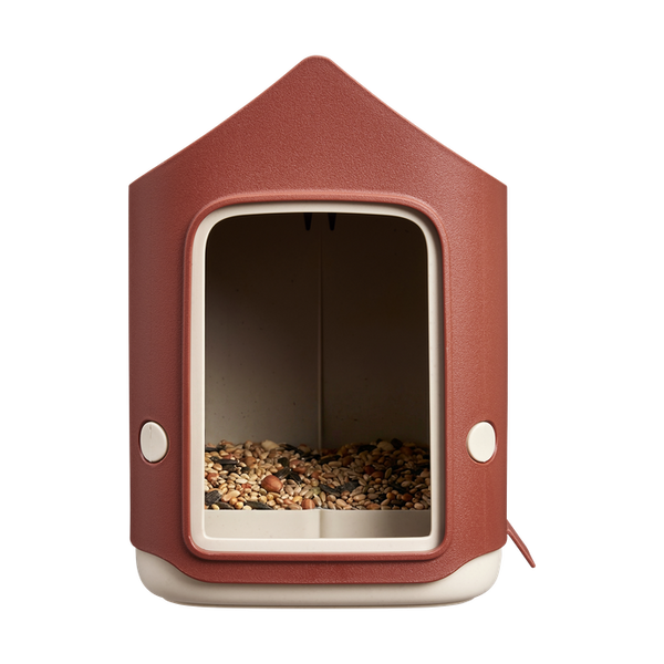 Cosy bird feeder rood