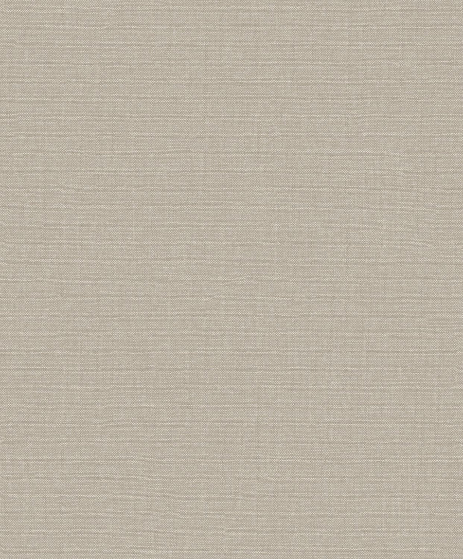 Vliesbehang Linnen Touch plain taupe