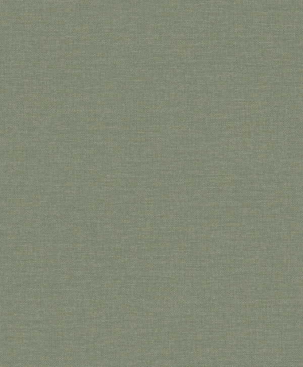 Vliesbehang Linnen Touch plain green