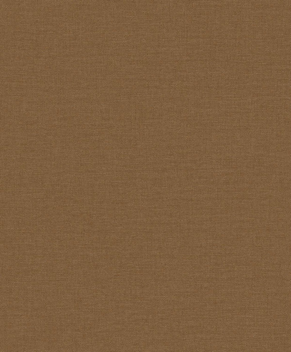 Vliesbehang Linnen Touch plain brown/gold