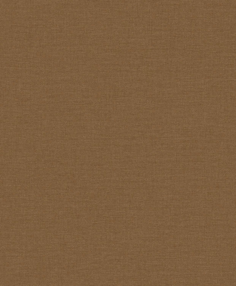 Vliesbehang Linnen Touch plain brown/gold