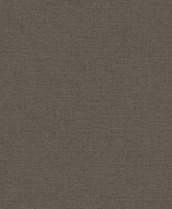 Vliesbehang Linnen Touch plain black/gold