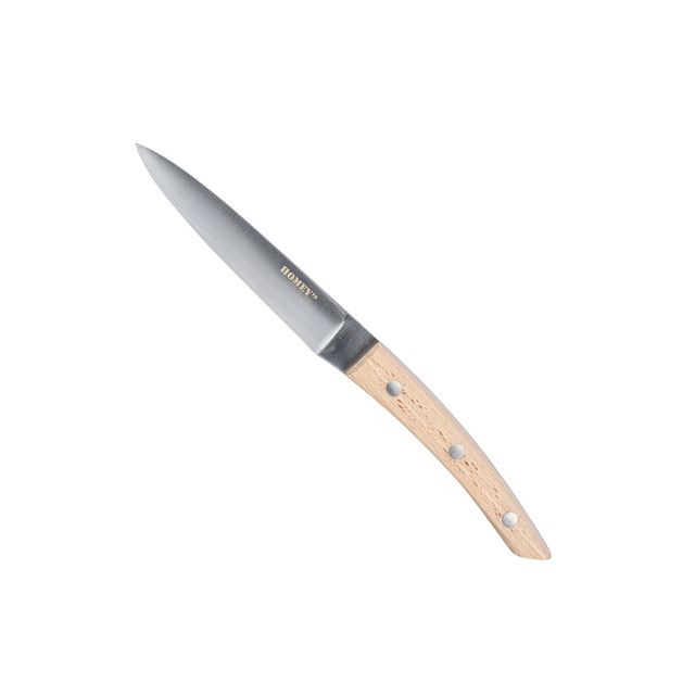 Universeel keukenmes, Bokträ, 11cm, RVS/beukenhout, Doos