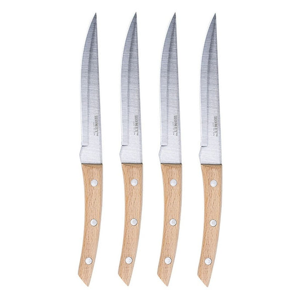 Steakmessenset 4-delig, Homey's Bokträ, glad, 13cm, doos