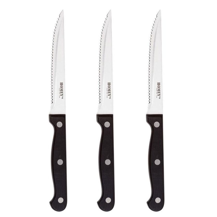 Steakmes 3x, Homey's, RVS/ABS, microkarteling, blister