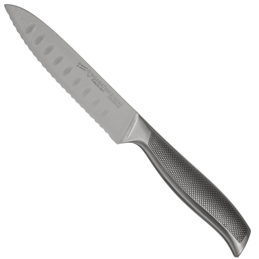 Messenblok, Sabatier, Riyouri, 5-dlg, zwart hout, doos