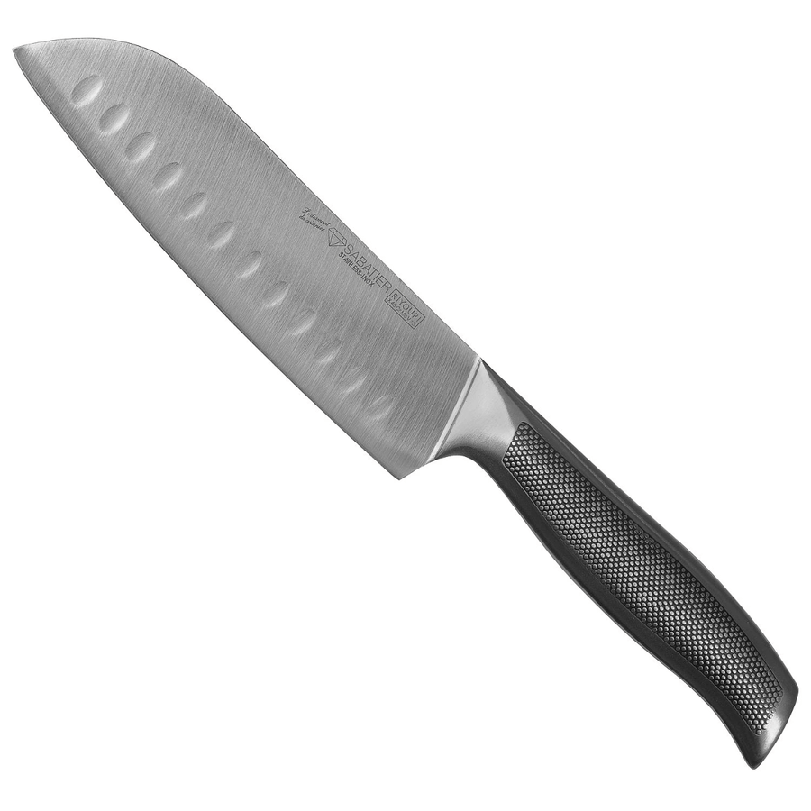 Messenblok, Sabatier, Riyouri, 5-dlg, zwart hout, doos
