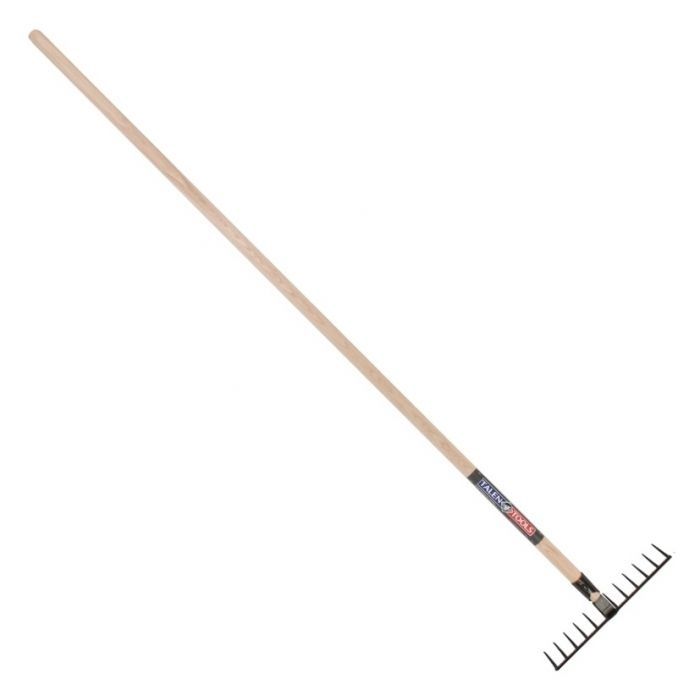 Tuinhark Gesmeed Professioneel 12 tanden Essenhouten steel 160 cm